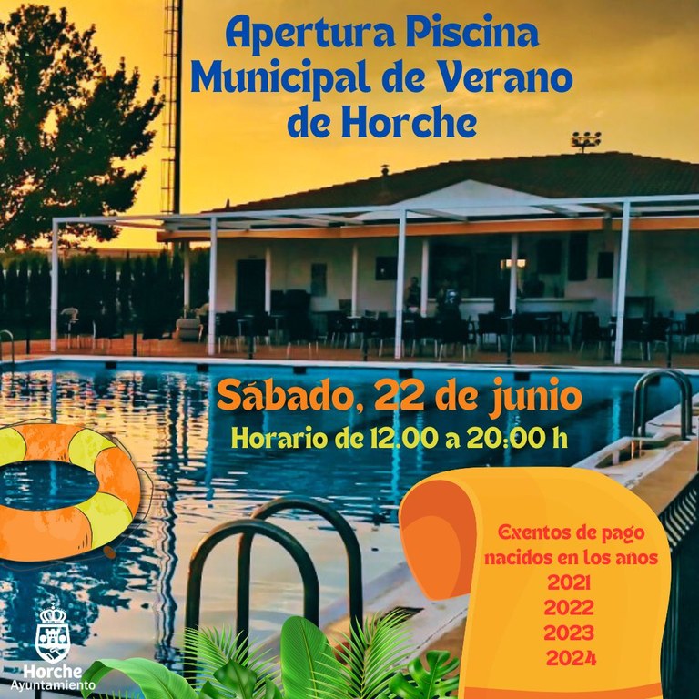 APERTURA DE LA PISCINA DE VERANO