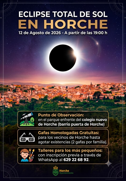 EL ECLIPSE SOLAR, EN HORCHE