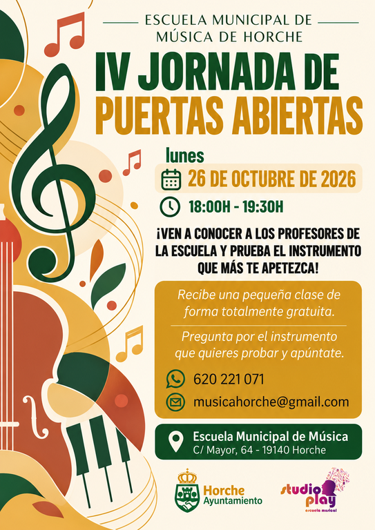 IV JORNADA DE PUERTA ABIERTAS DE LA ESCUELA DE MÚSICA
