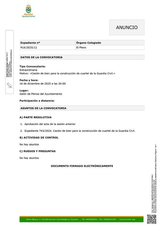 PLENO EXTRAORDINARIO