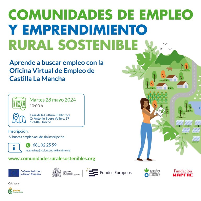 TALLER: APRENDE A BUSCAR EMPLEO CON LA OFICINA VIRTUAL DE CASTILLA LA MANCHA
