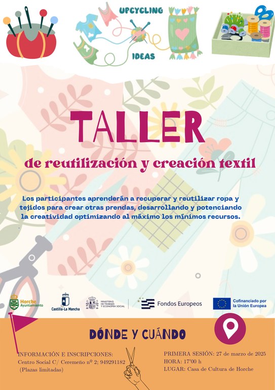 TALLER DE REUTILIZACIÓN Y CREACIÓN TEXTIL