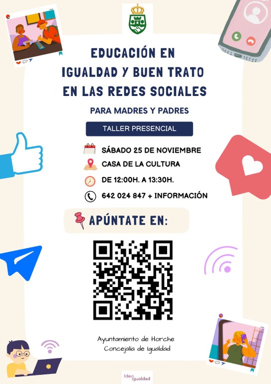 TALLER SOBRE COEDUCACIÓN EN IGUALDAD Y BUEN TRATO EN LAS REDES SOCIALES