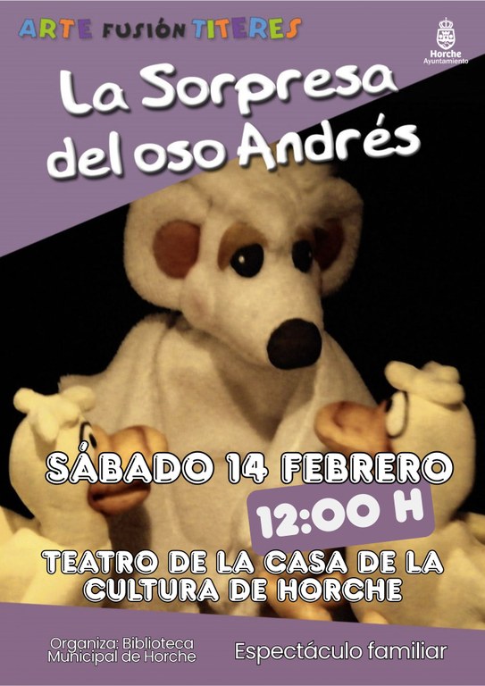TEATRO DE TÍTERES: 'LA SORPRESA DEL OSO ANDRÉS'