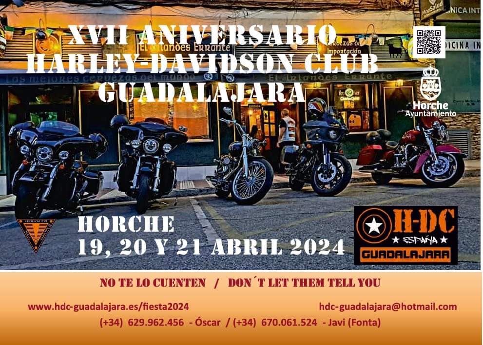 Horche acoge el XVII Aniversario del Harley Davidson Club con varios conciertos de rock