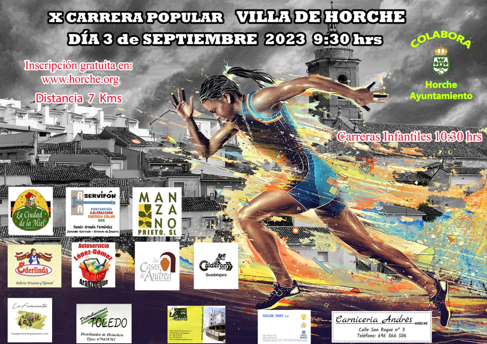 La X Carrera Popular Villa de Horche se disputará el 3 de septiembre
