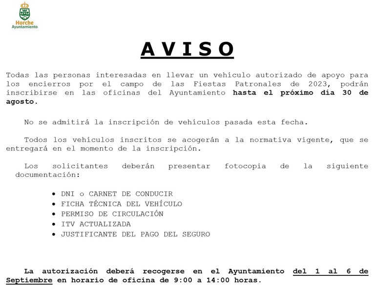 Aviso vehículos autorizados encierros.jpg