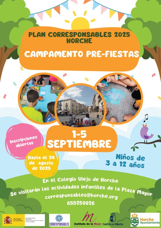 Cartel Concicliando en verano. Campamento pre-fiestas Horche.jpg